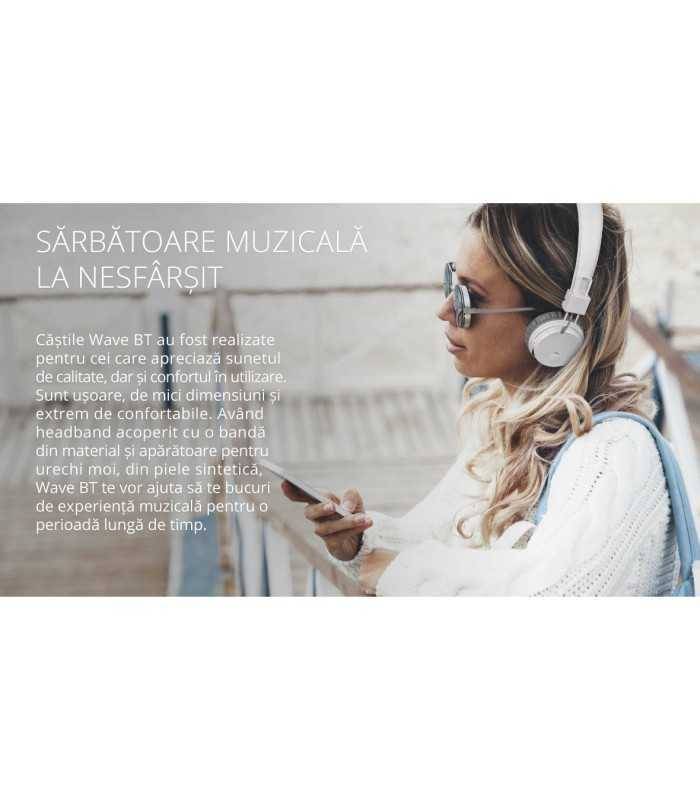 casti audio bluetooth wave negru krugermatz 3