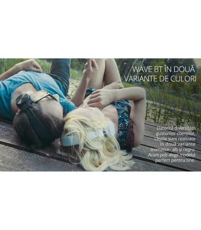 casti audio bluetooth wave negru krugermatz 6