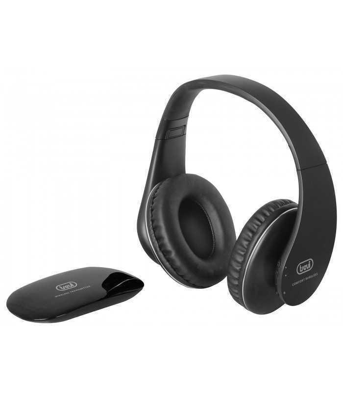 Casti audio over-ear wireless RF FRS 1380 R negru Trevi