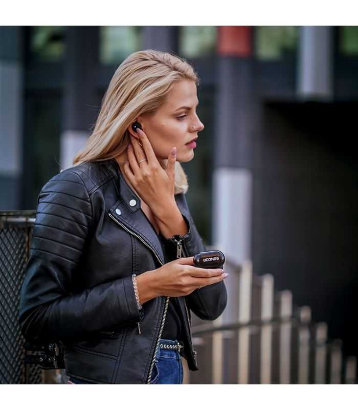Casti Bluetooth 50 Tws Negru Sencor Sep 510bt Bk