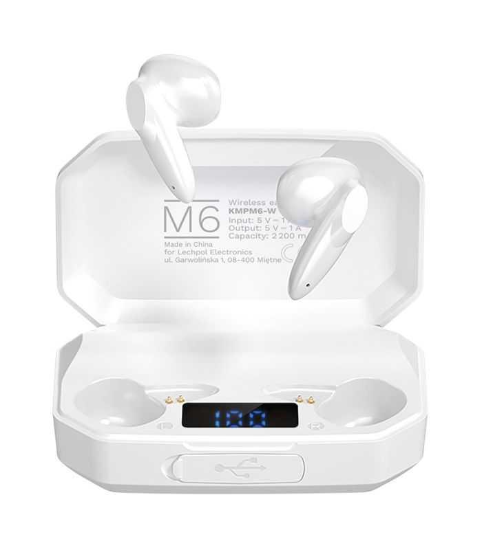 Casti bluetooth 5.1 M6 Kruger&Matz KMPM6-W