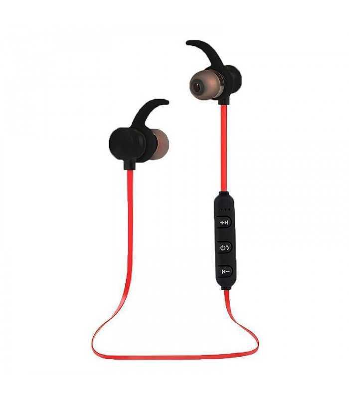 Casti Bluetooth cu magnet rosu ESPERANZA