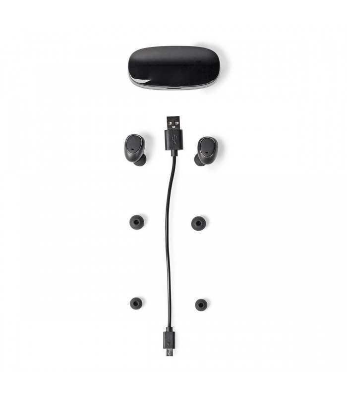 casti bluetooth in ear cu tehnologie true wireless stereo si reincarcare in carcasa nedis 1