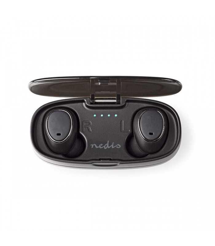 casti bluetooth in ear cu tehnologie true wireless stereo si reincarcare in carcasa nedis 2