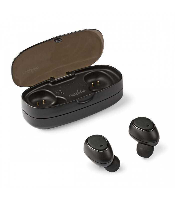 casti bluetooth in ear cu tehnologie true wireless stereo si reincarcare in carcasa nedis 7