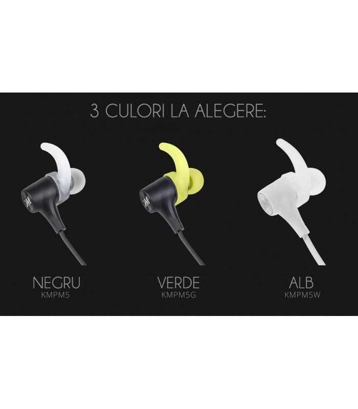 casti bluetooth ipx4 m5 verde krugermatz 8