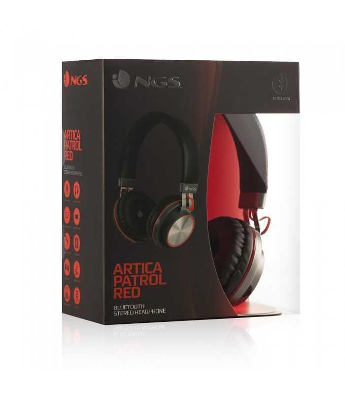 casti bluetooth patrol artica rosu stereo ngs 4