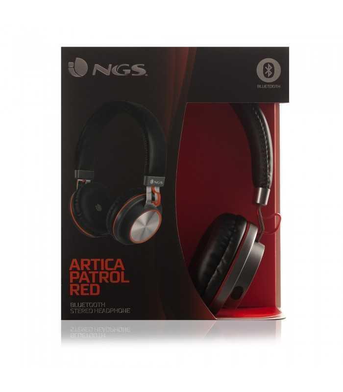 casti bluetooth patrol artica rosu stereo ngs 5