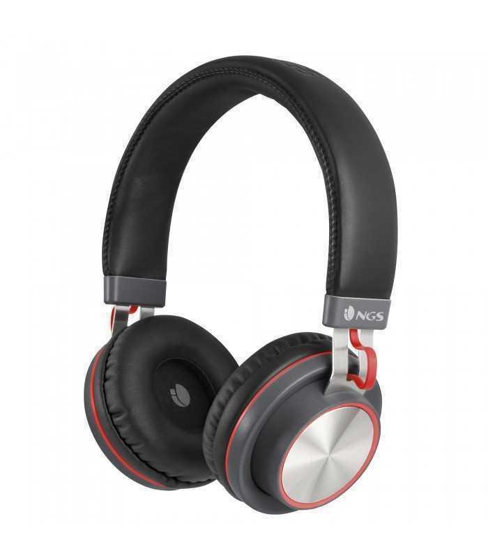 Casti bluetooth Patrol Artica rosu stereo NGS