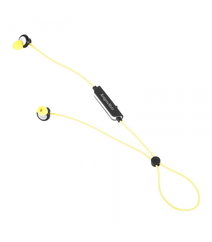 casti bluetooth stereo galbene krugermatz 2