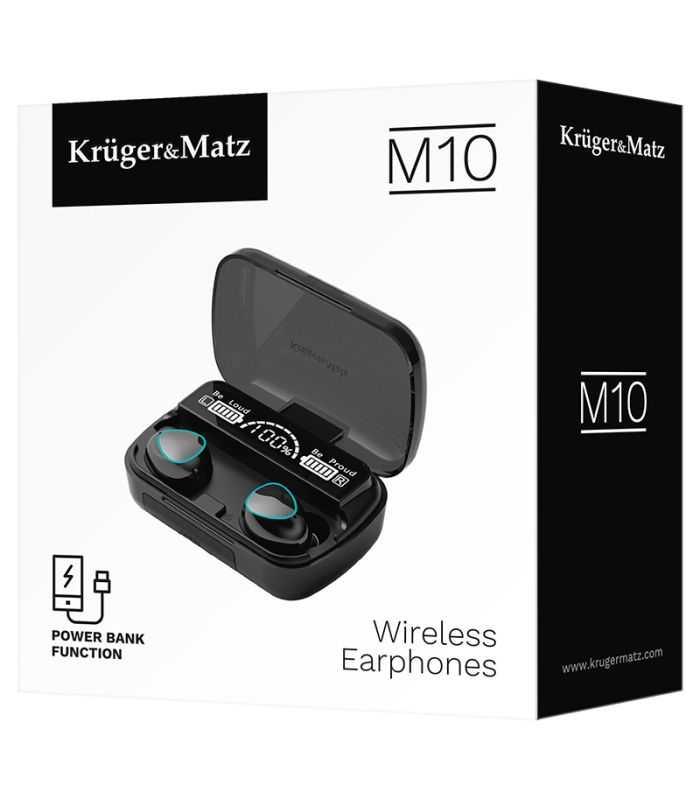 Casti Bluetooth V53 Powerbank M10 Kmpm10 Krugermatz