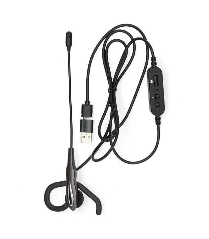 Casti Headset In Ear Usb A Usb Type C 18m Negru Nedis Chstum210bk