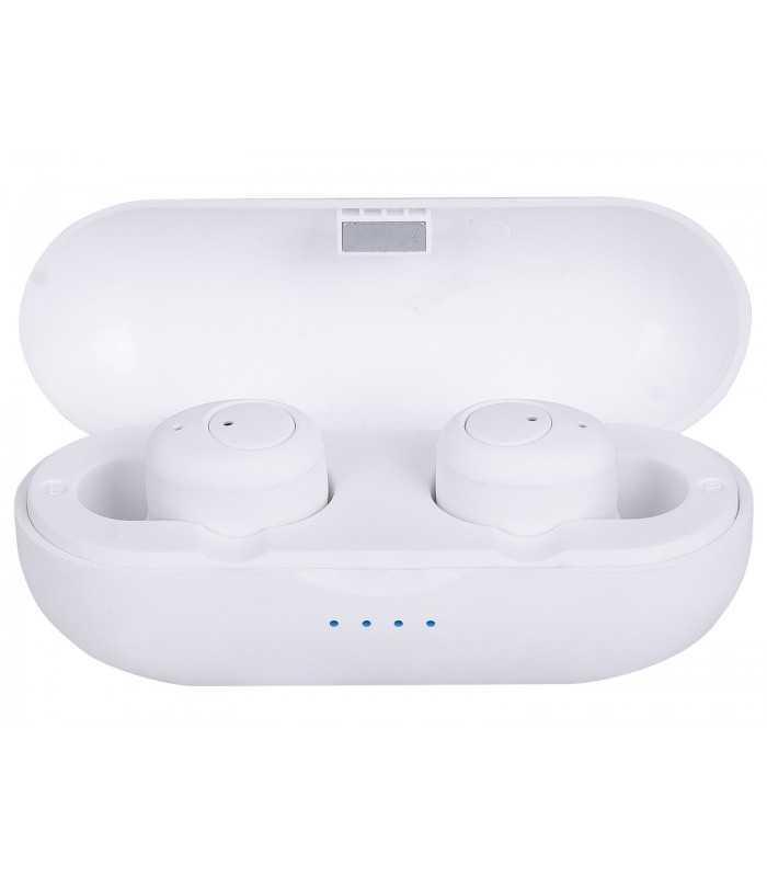 casti mini bluetooth cu microfon hmp 12e05 airbuds alb trevi 2