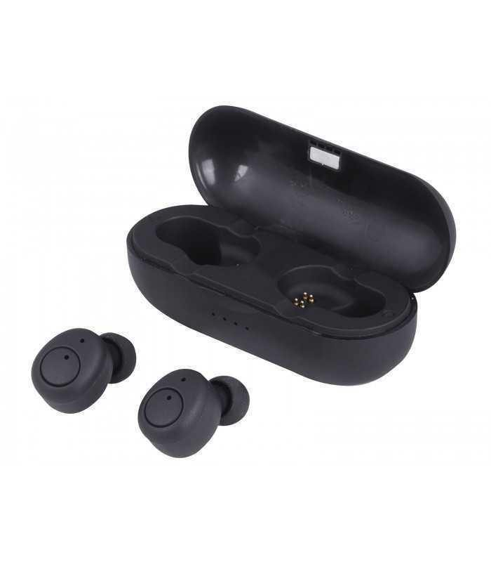 casti mini bluetooth cu microfon hmp 12e05 airbuds negru trevi 1