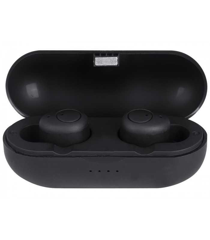 casti mini bluetooth cu microfon hmp 12e05 airbuds negru trevi 2