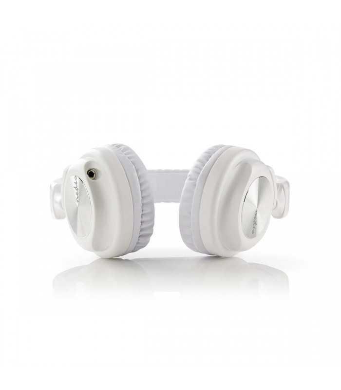 casti multimedia cu cablu detasabil fara microfon 12m alb nedis 2