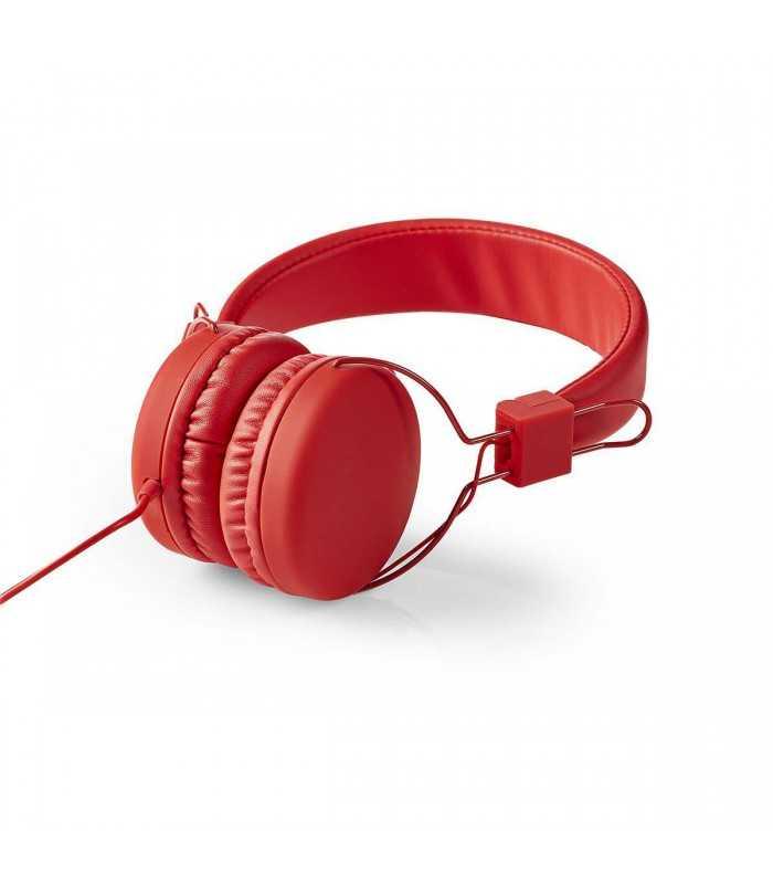 casti multimedia fara microfon 12m rosu nedis 3