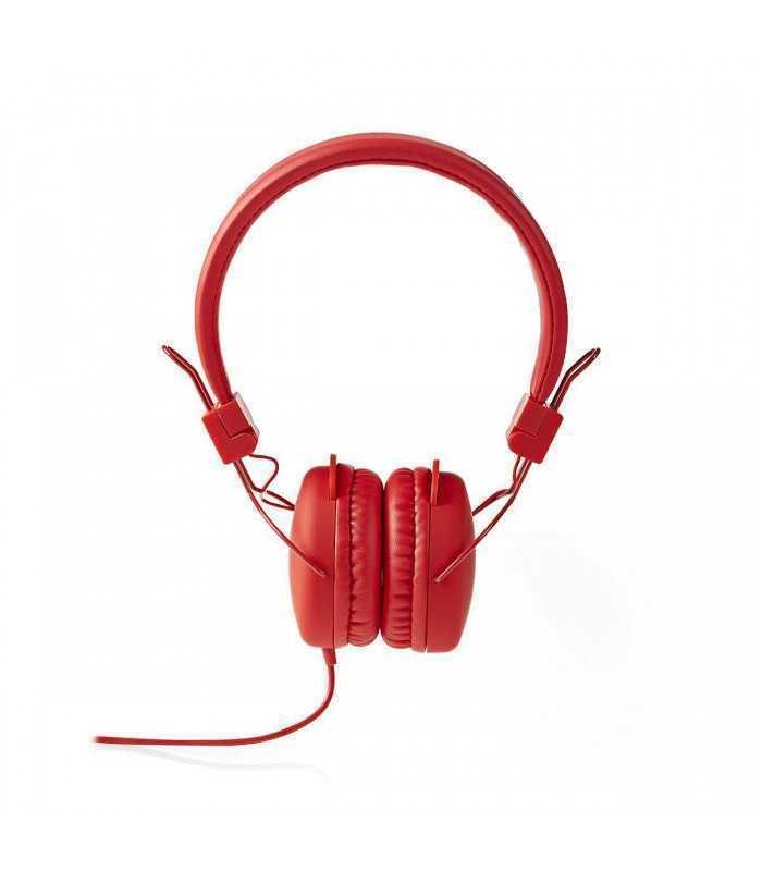 Casti multimedia fara microfon 1.2m rosu NEDIS