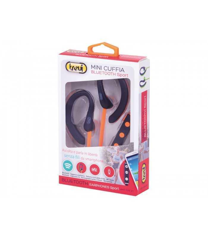 casti sport bluetooth cu microfon hmp 1215 bt portocaliu trevi 1