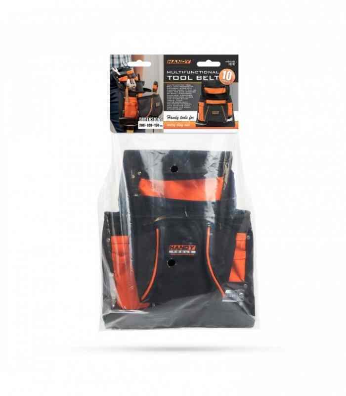 centura port scule din poliester cu suport pentru ciocan si ruleta handy 10247 3