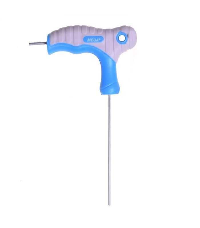 Cheie negativa tip T 4mm 100mm din otel crom-vanadiu maner cauciuc antiderapant soft-touch MEGA 48604