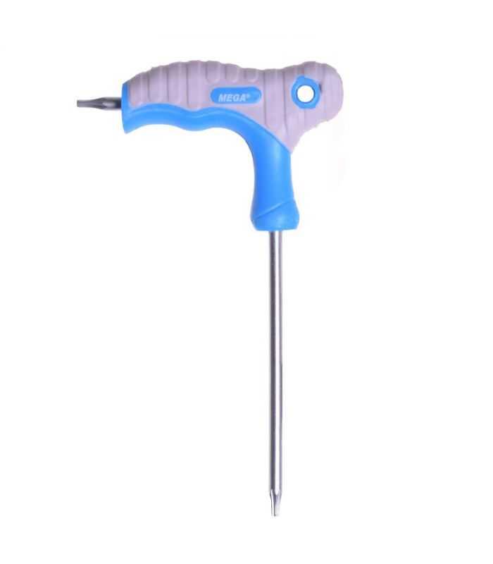 Cheie Negativa Tip T Torx T15 75mm Din Otel Crom Vanadiu Maner Cauciuc Antiderapant Soft Touch Mega 48612