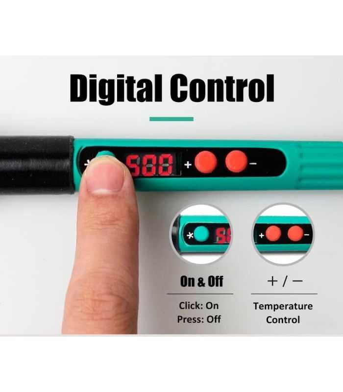 Ciocan De Lipit Afisaj Digital Control Temperatura 60w Proskit Si 186f