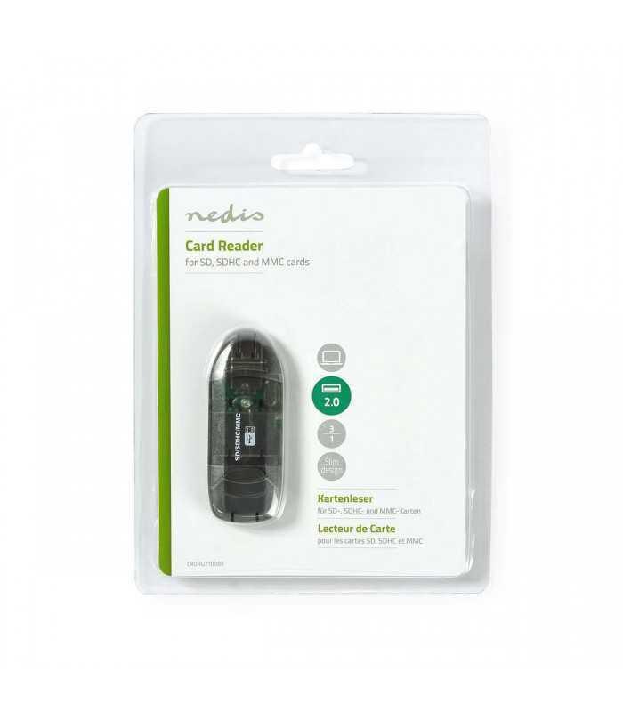 Cititor de carduri Nedis USB 2.0 - SD SDHC MMC