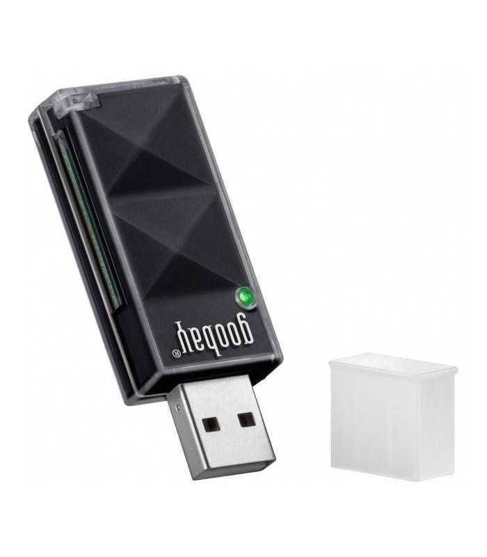 Cititor SD/SDHC extern negru Goobay