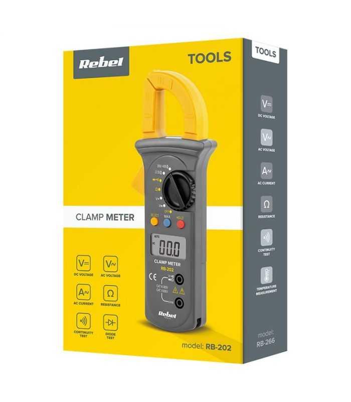 Clampmetru Ac Dc Rebel Rb 202