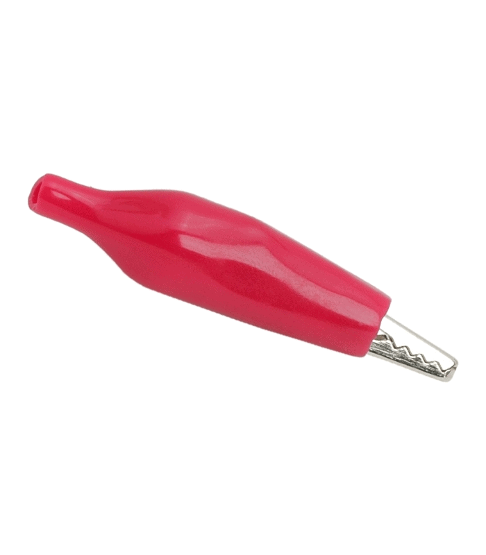 Clema crocodil mediu rosu 35mm 5A