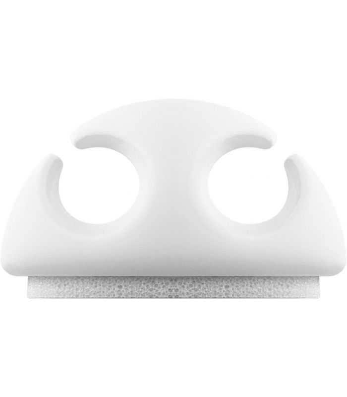 cleme pentru gestionarea cablurilor cu 2 sloturi goobay set 6buc alb 6