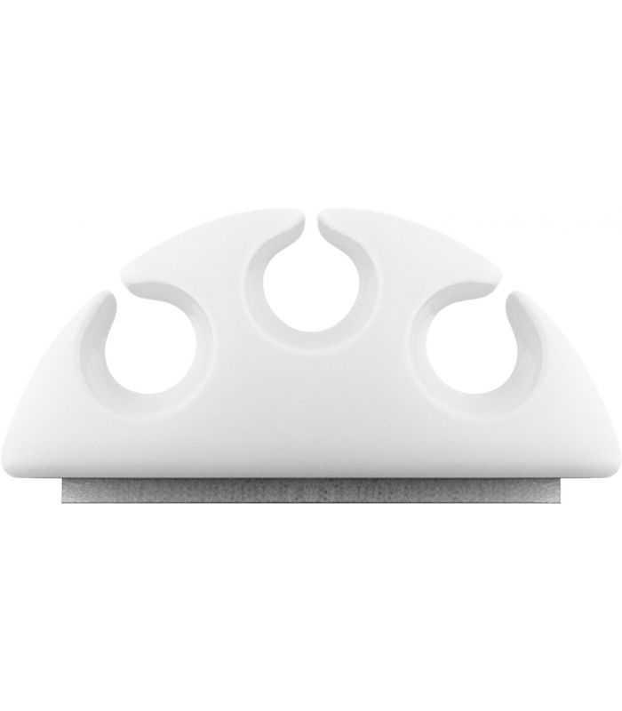 cleme pentru gestionarea cablurilor cu 3 sloturi goobay set 4buc alb 8