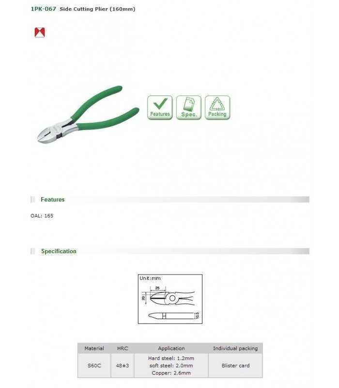 cleste 6 taiere diagonala 160mm proskit 2
