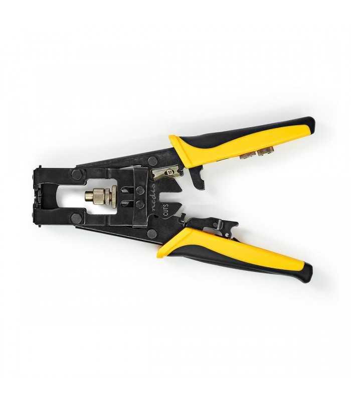 cleste compresie nedis conectori f bnc rca rg58 rg59 rg6 otel calit 2