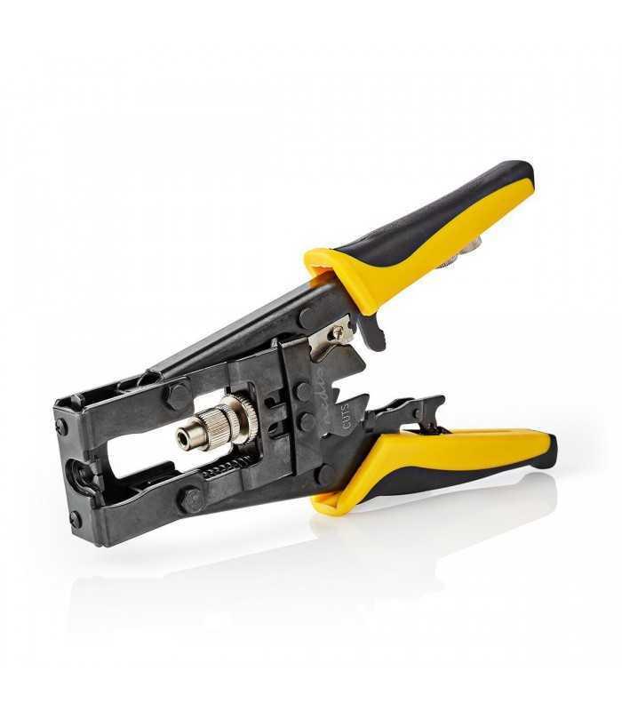 cleste compresie nedis conectori f bnc rca rg58 rg59 rg6 otel calit 3