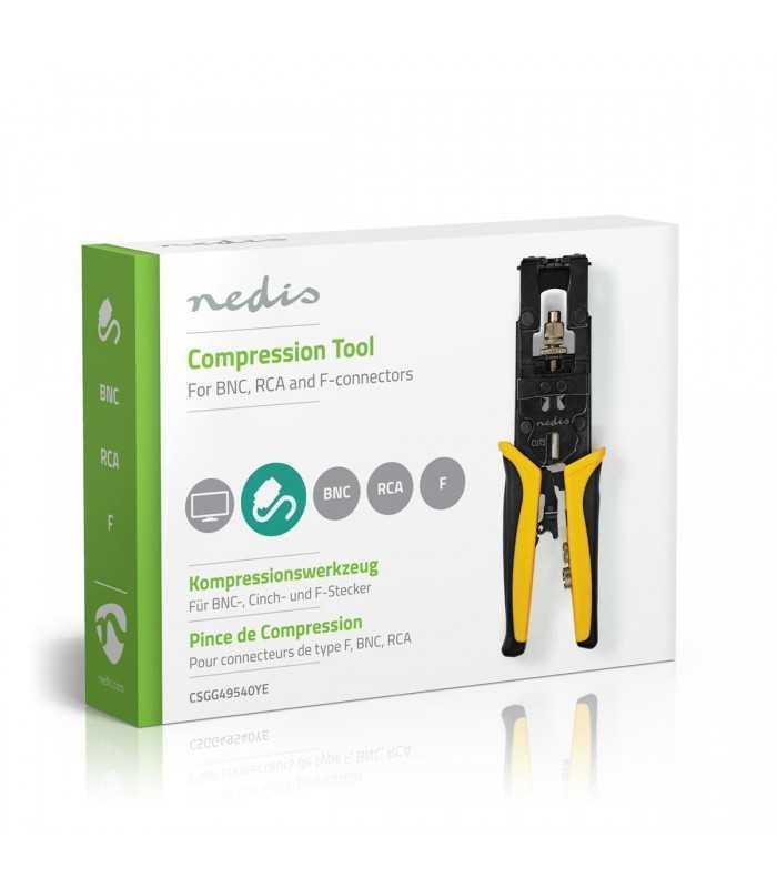 cleste compresie nedis conectori f bnc rca rg58 rg59 rg6 otel calit 7