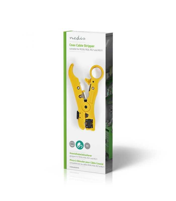 cleste dezizolare cablu coaxial nedis rg59 rg6 rg7 rg11 2