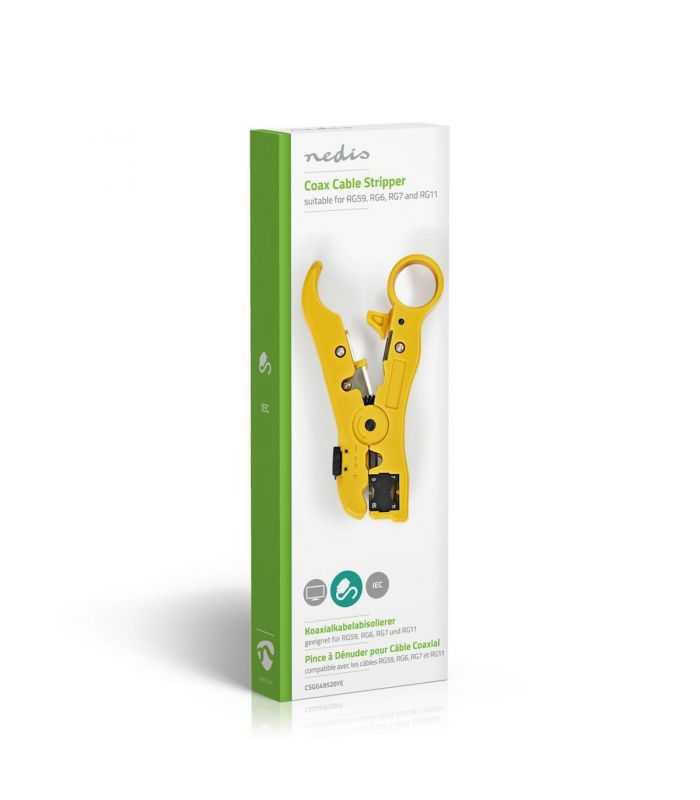 cleste dezizolare cablu coaxial nedis rg59 rg6 rg7 rg11 5