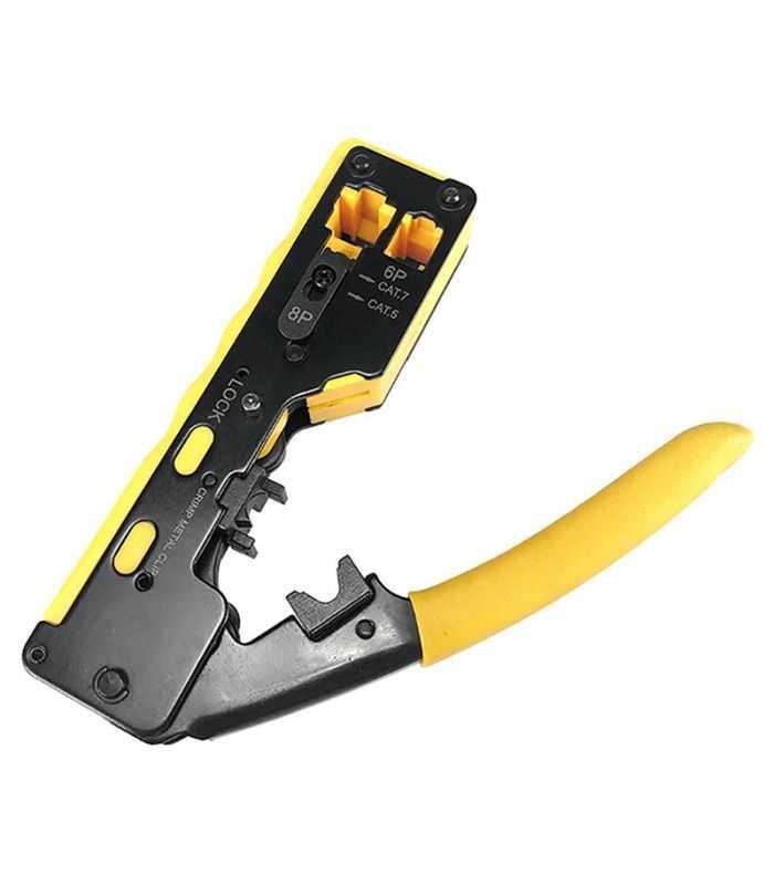 Cleste sertizare RJ45 Pass Trough CAT7 CAT6 CAT5 +RJ11 6 pin HT-7088 EUROKOMP E6059