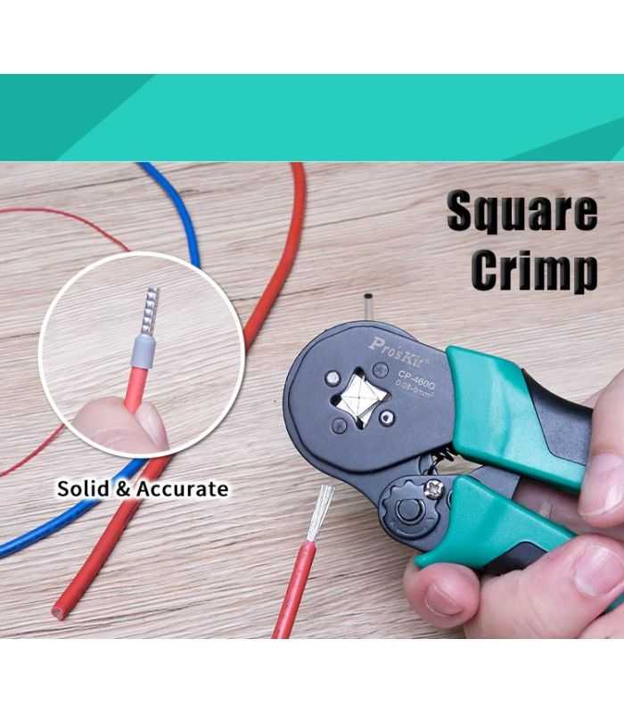 Cleste Sertizat Profil Patrat 156mm Proskit Cp 460g