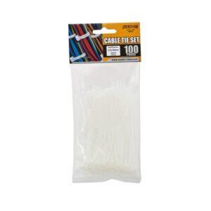 Coliere plastic 100x2.5 mm transparent 100buc Handy