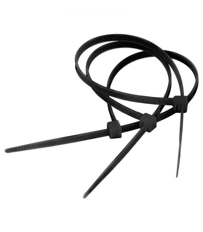 Coliere plastic 2.5 mmx10 cm negru 100buc