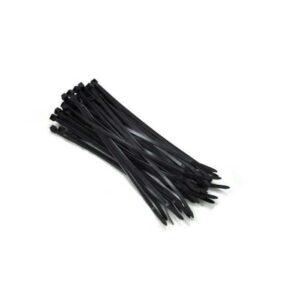 Coliere plastic fasete legatura UV rezistente negre 3.6x300mm PROLINE