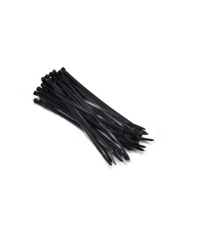 Coliere plastic fasete legatura UV rezistente negre 3.6x300mm PROLINE