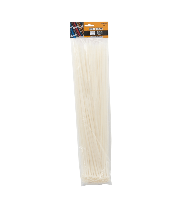 Coliere plastic transparent 450x4.6mm 100buc Handy