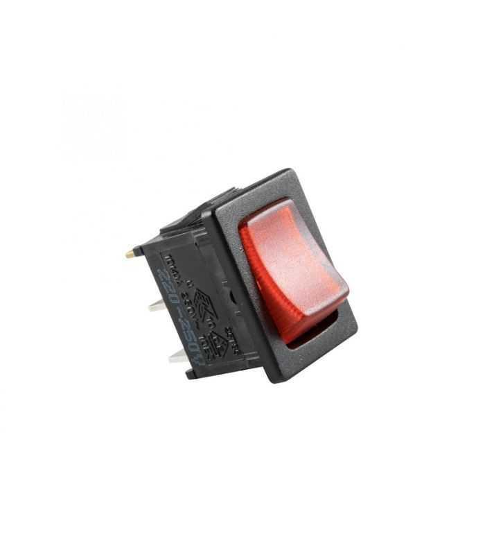 Comutator 250V 6A cu retinere bec rosu 1 circuit 2 pozitii Somogyi Elektronic