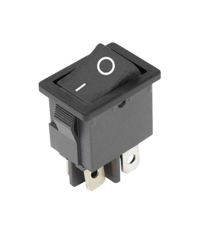 Comutator 6a 250v On Off Cu Retinere 192x13 Mm Negru Gbc 24233504