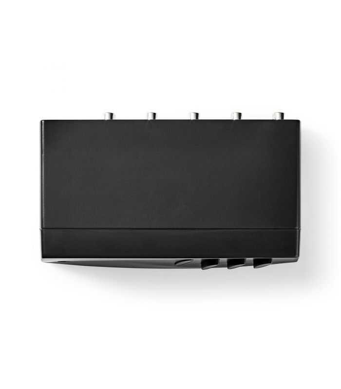comutator audio analogic nedis 4x 2x rca stereo mama 1x rca stereo mama iesire casti negru 5