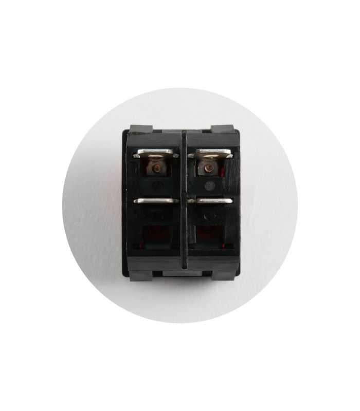 Comutator Basculant On Off Cu Retinere 250v 10a 2 Circuite Cu Bec Verde Incastrare 31x22mm R13 117 Somogyi Elektronic